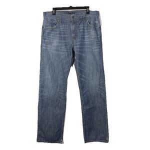 Levis 549 Jeans Men's 36x36* Blue Low Loose Straight Distress Cotton Denim Pants